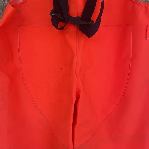 Orange Industrial Work Safety Bib Overalls - Picture 6 of 12
